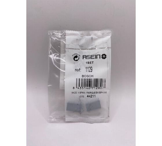 Комплект графитовых щеток 2 шт аналог BOSCH OEM 1607014172/AS Asein 1129J