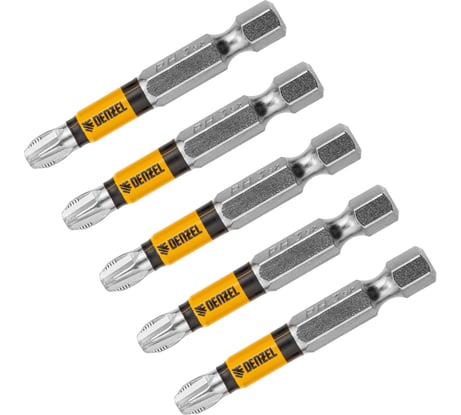 Набор бит PH3, 50 мм, 5 шт Denzel 7711317