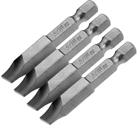 Набор бит SL 5/16", 50 мм, 4 шт Denzel 7711314