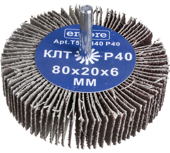 Круг лепестковый радиальный на дрель 80x20x6 мм, P80 TORGWIN T448188