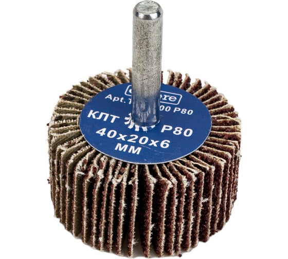 Круг лепестковый радиальный на дрель 40x20x6 мм, P80 TORGWIN T295300