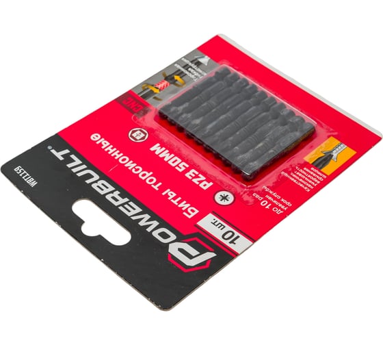 Биты торсионные powerbuilt PZ3, 50 мм, 10 шт TORGWIN WBT1159