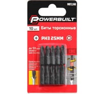 Биты торсионные powerbuilt PH3, 25 мм, 10 шт TORGWIN WBT1148