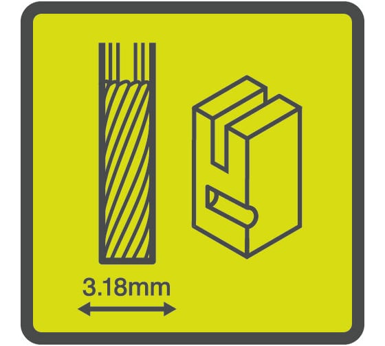 Насадка для прямошлифмашины RAR107 3.18х3.2 мм Ryobi 5132005823