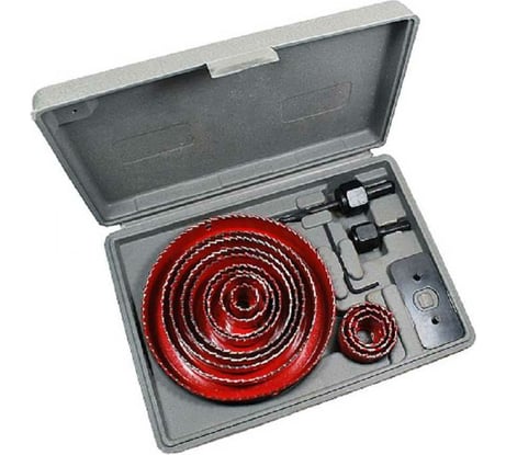 Набор коронок по дереву 16 предметов, 19, 22, 29, 32, 38, 44, 51, 67, 76, 89, 102, 127 мм TORGWIN T137617