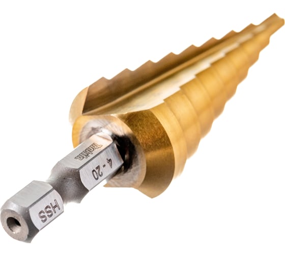 Сверло ступенчатое по металлу (9 ступеней; 4-20 мм; HSS) Makita D-40129