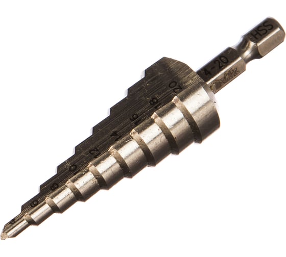 Сверло ступенчатое по металлу (9 ступеней; 4-20 мм; HSS) Makita D-40098