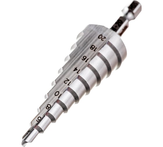 Сверло ступенчатое по металлу (9 ступеней; 4-20 мм; HSS) Makita D-40098