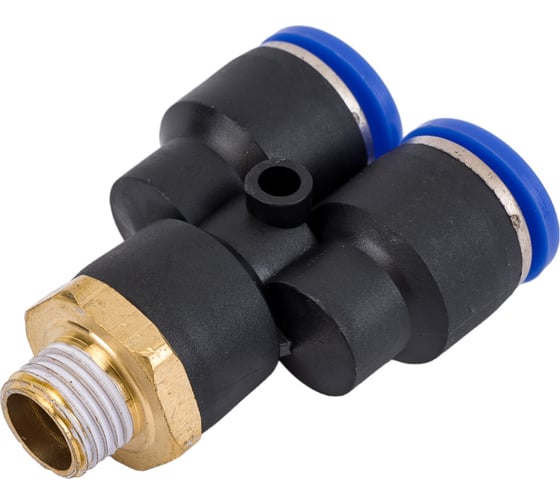 Фитинг цанговый У-образный наружная резьба 1/4", 12 мм Pegas pneumatic 5706