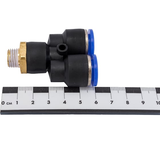 Фитинг цанговый У-образный наружная резьба 1/4", 12 мм Pegas pneumatic 5706