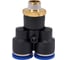 Фитинг цанговый У-образный наружная резьба 1/4", 12 мм Pegas pneumatic 5706 1