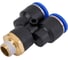 Фитинг цанговый У-образный наружная резьба 1/4", 12 мм Pegas pneumatic 5706 3