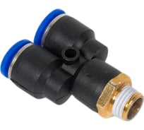 Фитинг цанговый У-образный 10 мм, наружная резьба 1/4" Pegas pneumatic 5705