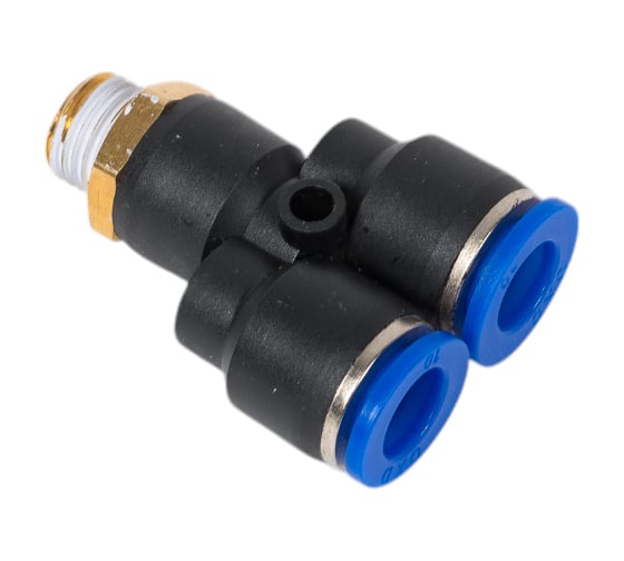 Фитинг цанговый У-образный 10 мм, наружная резьба 1/4" Pegas pneumatic 5705