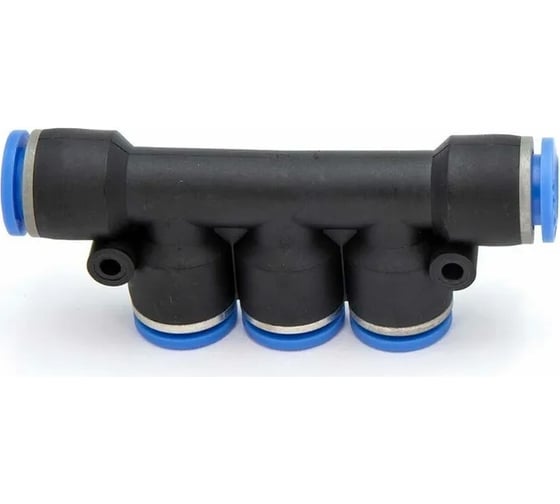 Фитинг цанговый разветвитель на пять входов по 12 мм Pegas pneumatic 5404