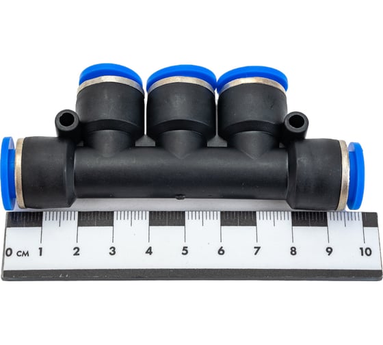Фитинг цанговый разветвитель на пять входов по 12 мм Pegas pneumatic 5404