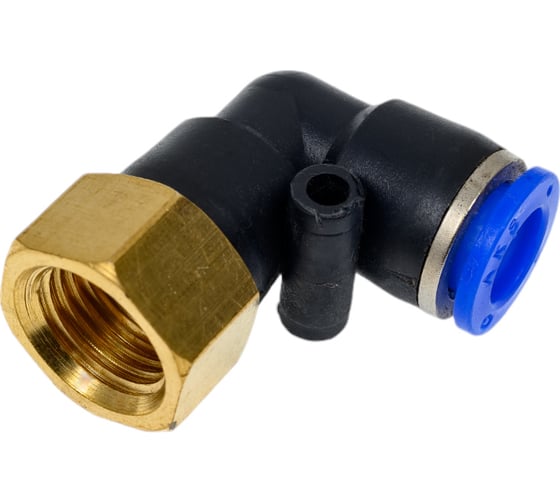 Фитинг Г- образный трубка 8 мм, резьба внутренняя 1/4" Pegas pneumatic 5905