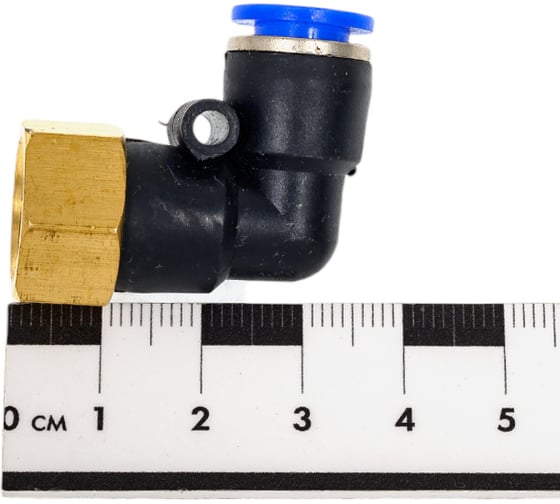 Фитинг Г- образный трубка 8 мм, резьба внутренняя 1/4" Pegas pneumatic 5905