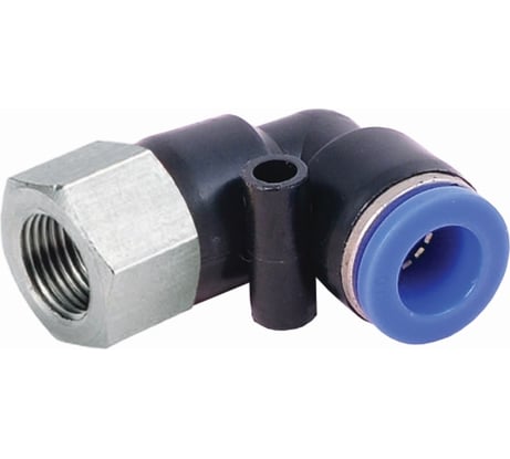 Фитинг Г- образный трубка 6 мм, резьба внутренняя 1/4" Pegas pneumatic 5904