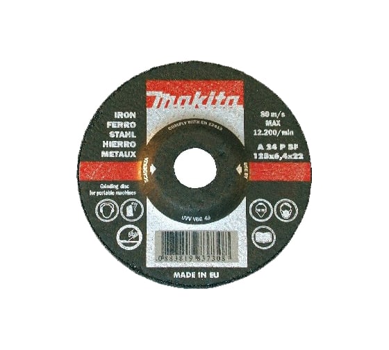 Диск шлифовальный P-52984 (125х6.4х22 мм) по металлу Makita 156194