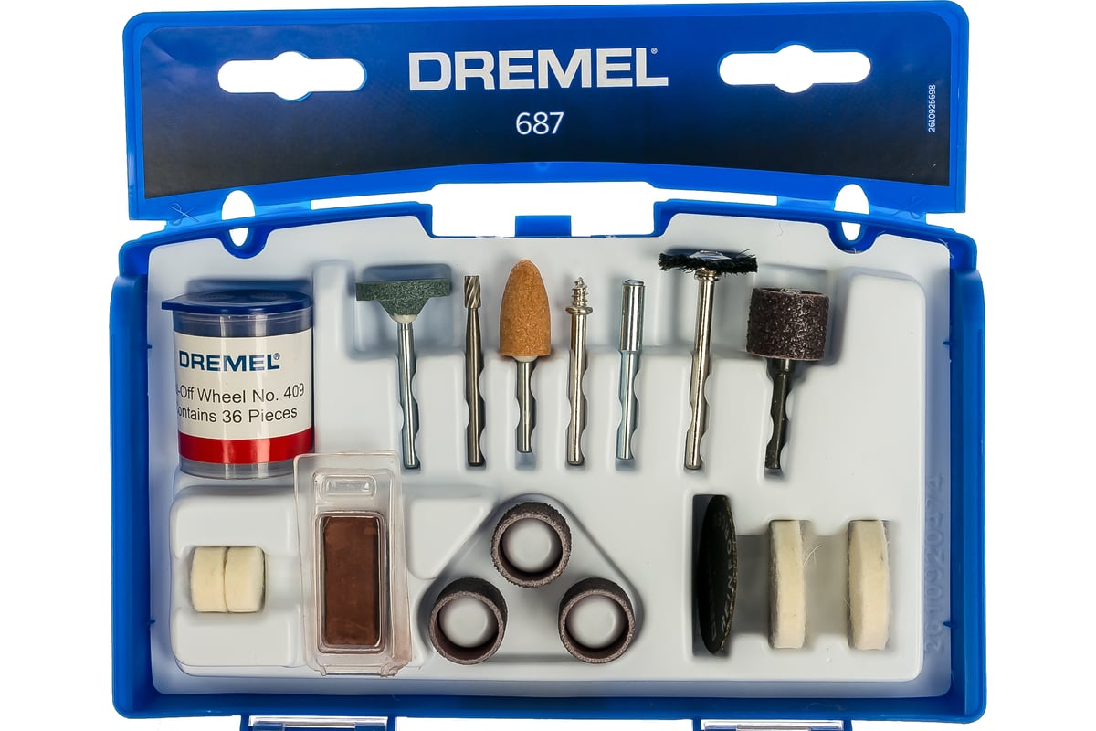 26150687JA, Dremel 52-Piece Accessory Kit, for use with Dremel Tools