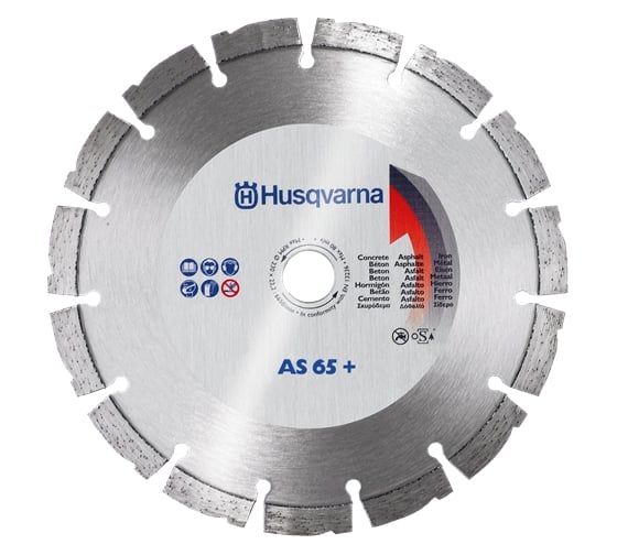 Диск алмазный AS65+ (230х22.2 мм) для угловых шлифмашин Husqvarna Construction 5430673-04