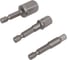 Набор переходников 3 шт (переход с HEX 1/4" на 1/2" DR; 1/4" DR; 3/8" DR) KING TONY 9103PR 2