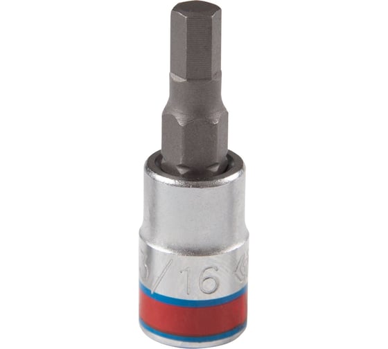Бита торцевая Hex 3/16", 1/4"DR, L = 37 мм KING TONY 203506S 1