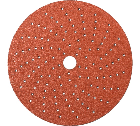 Диск шлифовальный на бумажной основе 518 Orange Ceramic Multi holes Р60 (50 шт; 150 мм) SANDWOX 518.150.060.LC