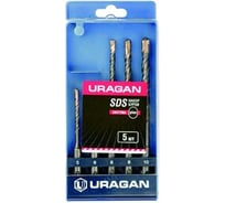 Набор буров 5 шт. по бетону (5-10 мм; SDS-plus) URAGAN 901-25554-H5
