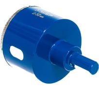 Алмазная коронка с центрирующим сверлом по керамике и стеклу ЗУБР Профессионал Р60, трехгранный хвостовик, 50 мм, для дрели 29850-50