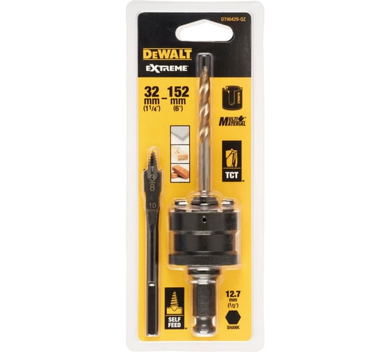 Держатель для коронок по мультиматериалам 1/2'' Dewalt DT90429-QZ 1