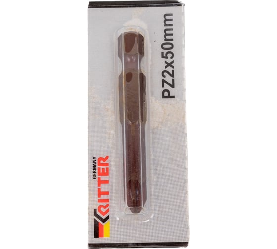 Бита магнитная JapanSteel PZ 2, 50 мм, сталь K5, защит. декор.покрытие, 10 шт в ленте RSC RITTER PS20172050