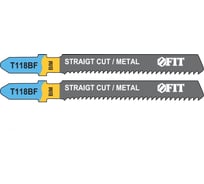 Полотно T118BF 2 шт. по металлу для электролобзика (51/76 мм; BIM) FIT HQ 40973