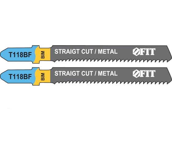 Полотно T118BF 2 шт. по металлу для электролобзика (51/76 мм; BIM) FIT HQ 40973 1