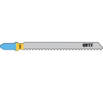 Полотно T127D 2 шт. по металлу для электролобзика (74/100 мм; HSS) FIT HQ 40976