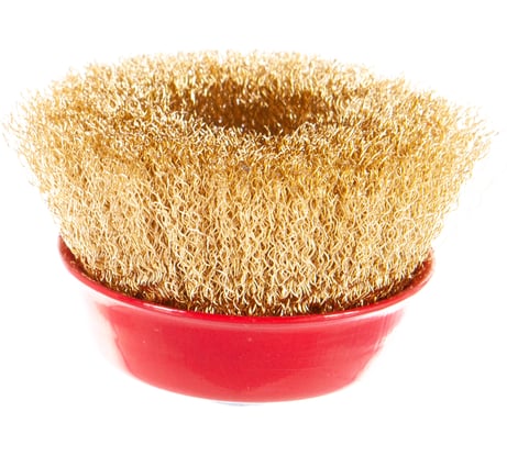 Корщетка-чашка (100 мм; М14; латунированная проволока) FIT IT 39270