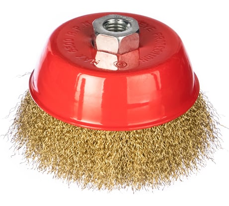 Корщетка-чашка (125 мм; М14; латунированная проволока) FIT IT 39272