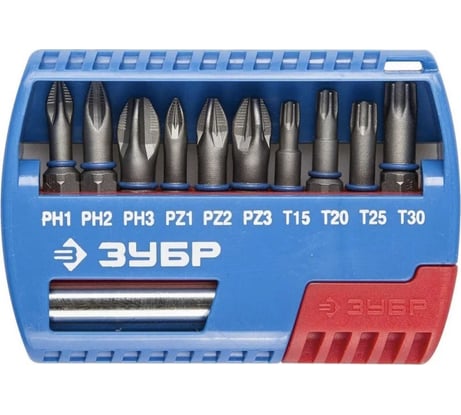 Набор бит ЭКСПЕРТ 11 предметов Зубр 26051-H11