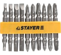 Набор двухсторонних бит MASTER 10 предметов STAYER 2605-H10_z01