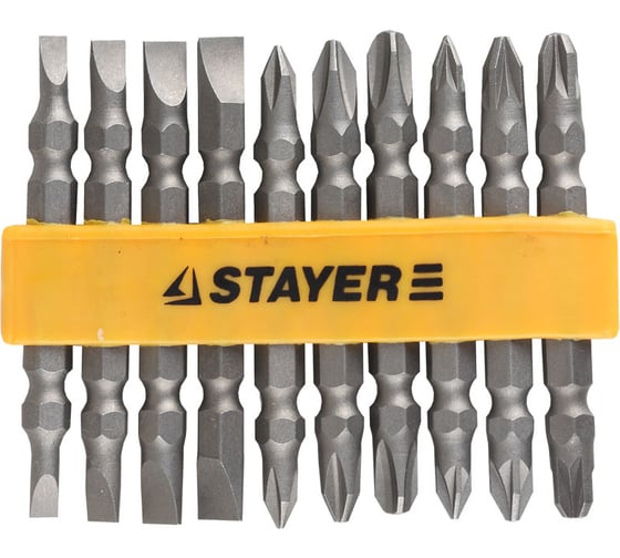 Набор двухсторонних бит MASTER 10 предметов STAYER 2605-H10_z01 1