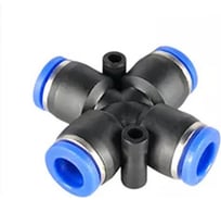Фитинг цанговый крест 4 мм Pegas pneumatic 5801