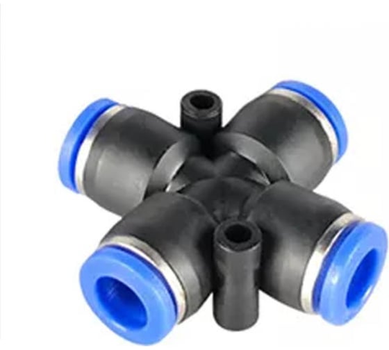 Фитинг цанговый крест 4 мм Pegas pneumatic 5801 1