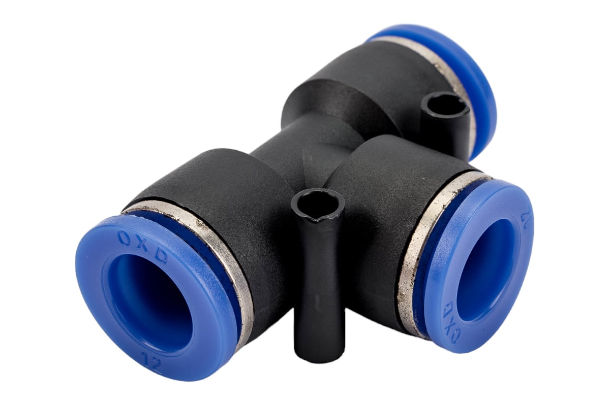 Фитинг цанговый тройник 12 мм Pegas pneumatic 5605 - выгодная цена ...