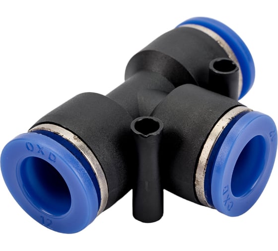 Фитинг цанговый тройник 12 мм Pegas pneumatic 5605