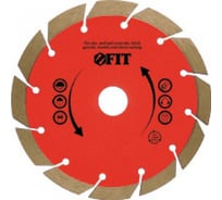 Диск алмазный отрезной Турбо (115 мм; 22.2 мм) для угловых шлифмашин Fit 37502
