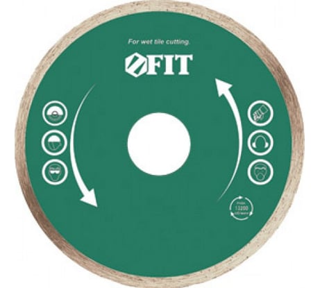 Диск алмазный отрезной (180 мм; 22.2 мм) для угловых шлифмашин Fit 37455