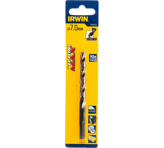 Сверло Turbomax (7х109 мм) по металлу Irwin 10502223