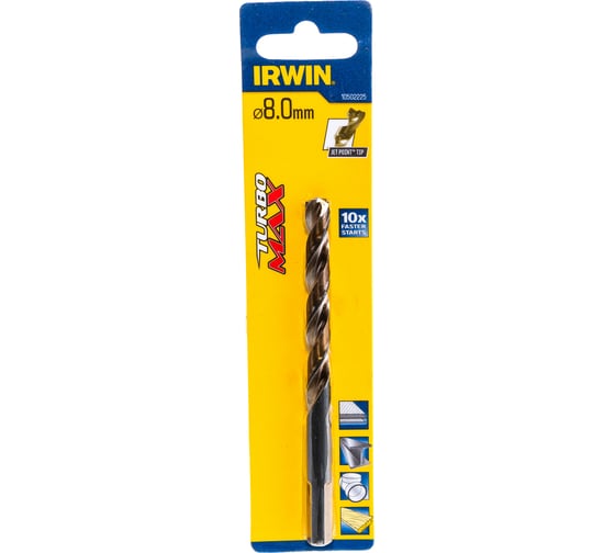 Сверло Turbomax (8х117 мм) по металлу Irwin 10502225
