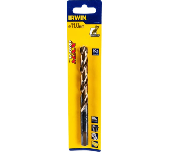 Сверло Turbomax (11х142 мм) по металлу Irwin 10502230 1